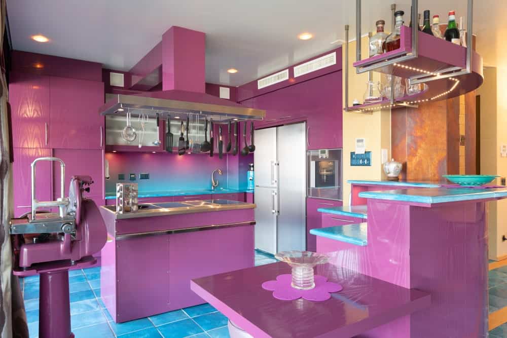 purple kitchen